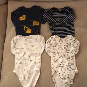 Set of 4 Boy Onesies